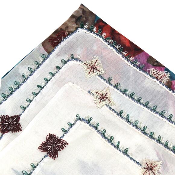 Tulbent Scarf Handmade Crochet Detailing NWOT - Picture 2 of 5